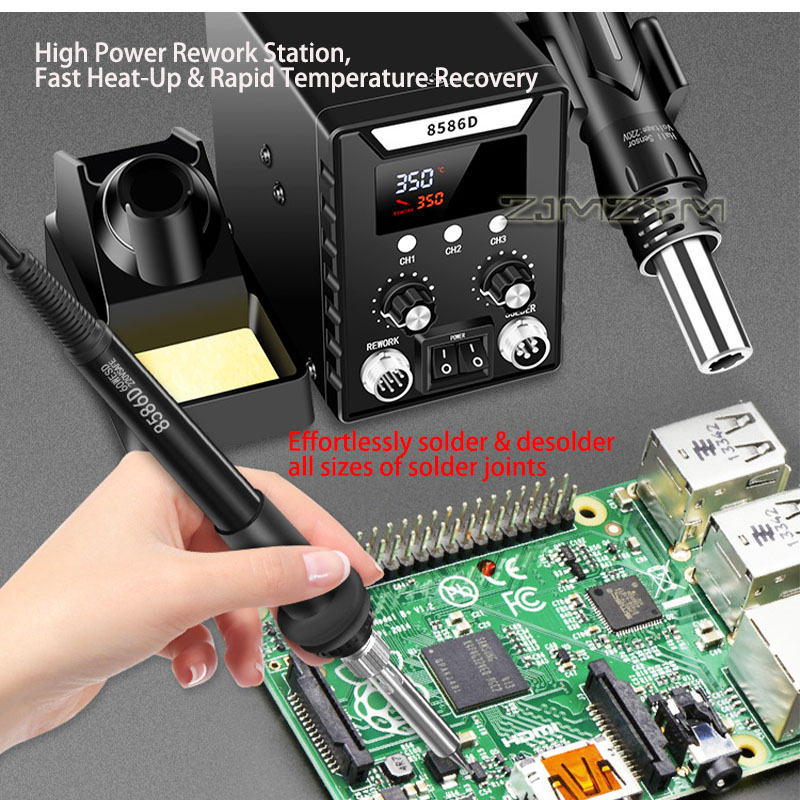 2 in 1 Hot Air Rework Station  - Smd Rework Station Hot Air Soldering 2 In 1 recension och pris