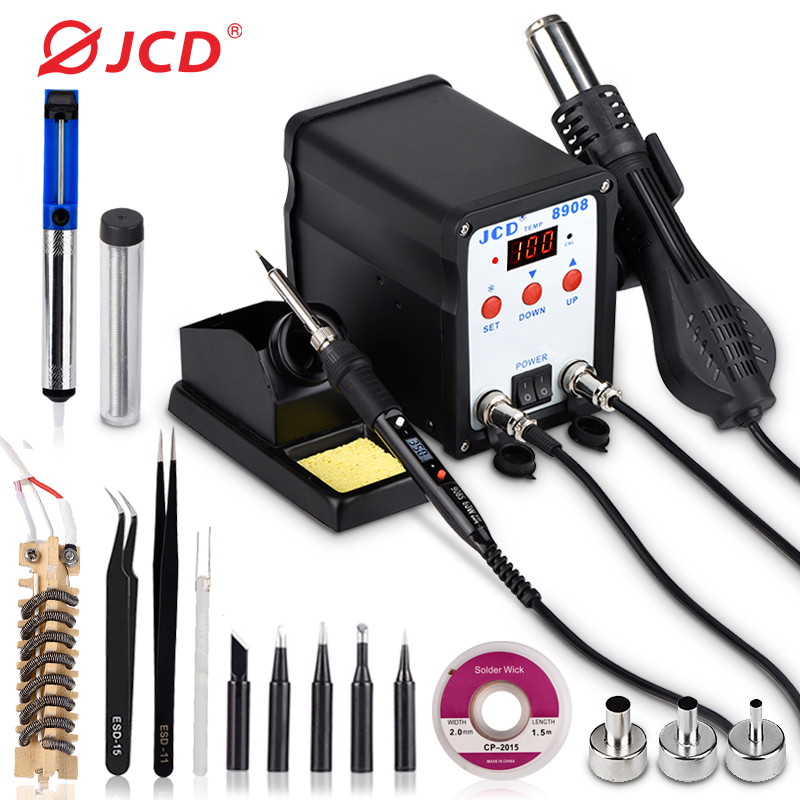 JCD Soldering Station 2 IN 1 W - Smd Rework Station Hot Air Soldering 2 In 1 recension och pris
