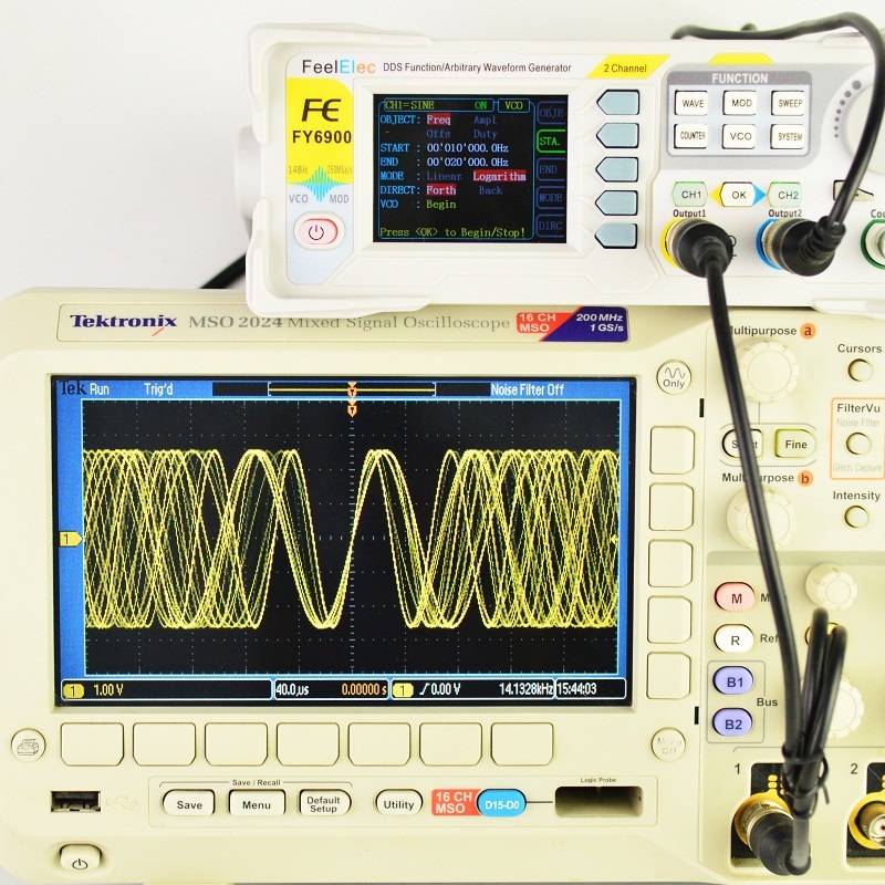 FY6900 Digital Signal Generato - Dual Channel Arbitrary Waveform Function Generator 60Mhz recension och pris