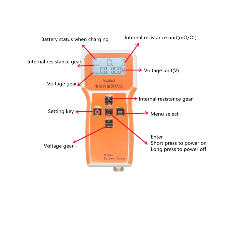 RC3563 Battery Internal Resist - Battery Internal Resistance Tester Four Wire recension och pris