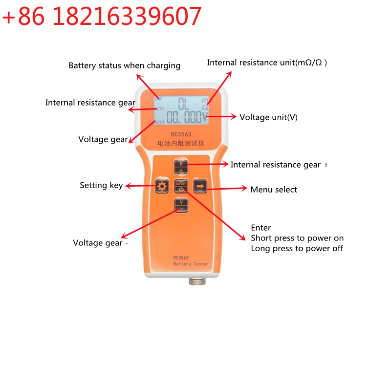 TAO New RC3563 High-precision  - Battery Internal Resistance Tester Four Wire recension och pris