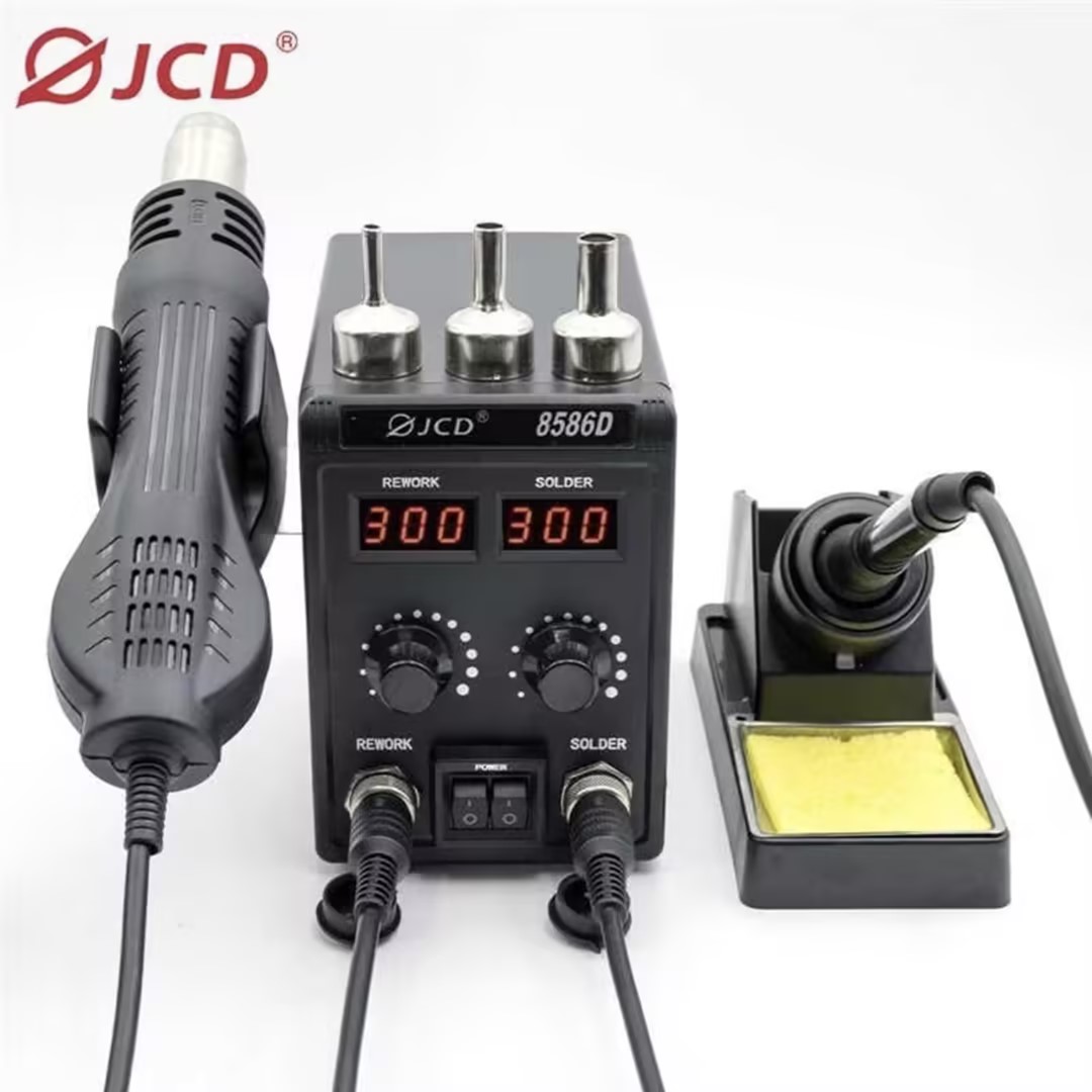 JCD 8586D 2-in-1 Soldering Sta - Smd Rework Station Hot Air Soldering 2 In 1 recension och pris